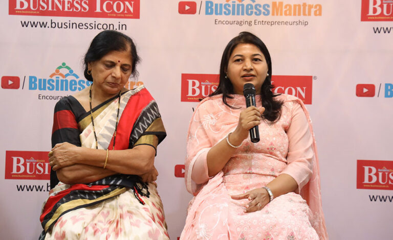 Nutramore representative receiving the Emerging Brand Award from Business Icon in August 2023