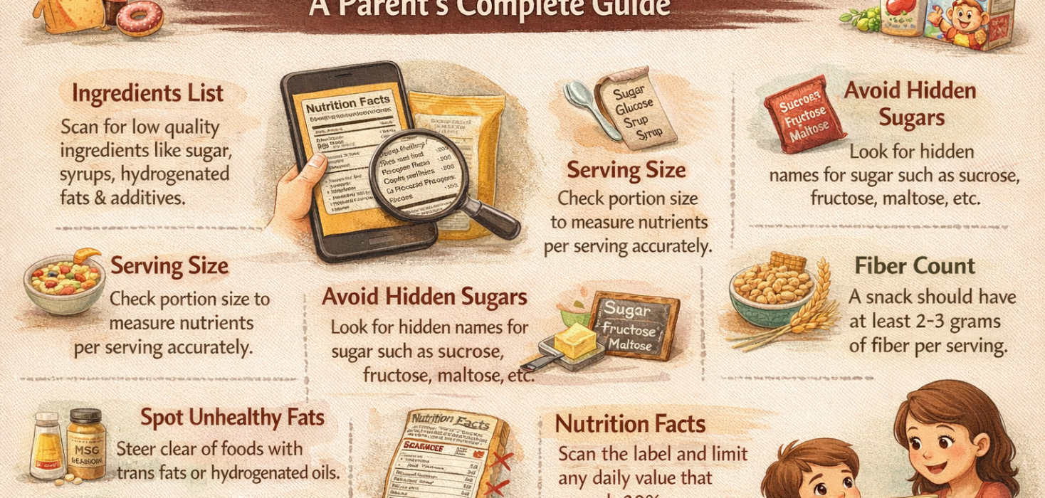 How to Read Food Labels for Children's Snacks: A Parent's Complete Guide