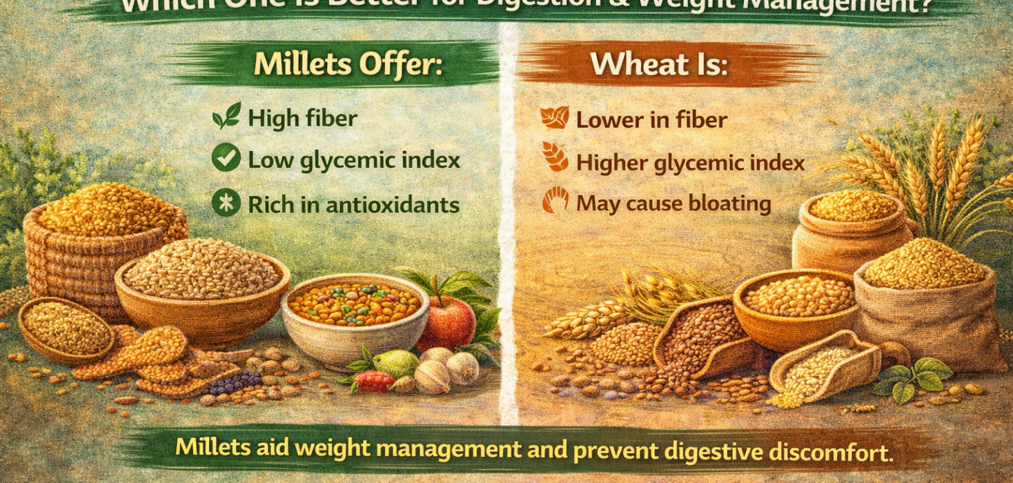 Millets vs Wheat: Which Is Better for Digestion & Weight Management? | Nutramore
